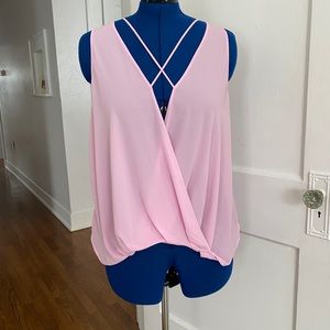 Nordstrom Lush pink blouse